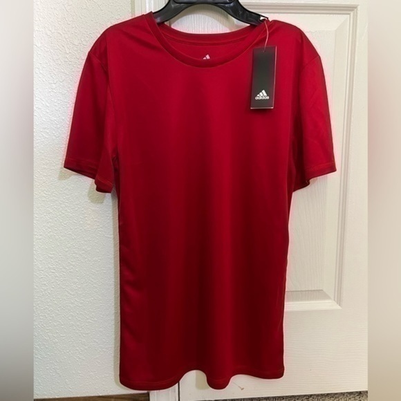 Boys Adidas Climatech shortsleeved tee XL 18/20 red - Picture 1 of 3